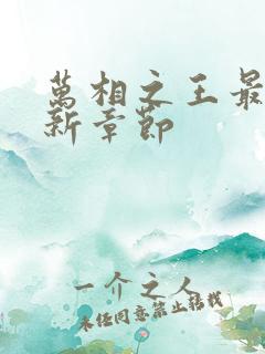 万相之王最新更新章节