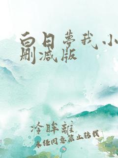 白日梦我小说无删减版