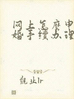 网上怎么申请离婚手续办理流程