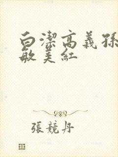 白洁高义孙倩张敏美红