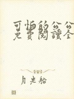 可怕的公公小说免费阅读全文