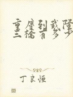 重庆到武隆天生三桥有多少公里