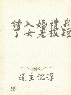 错入婚礼,我娶了女老板短剧免费观看