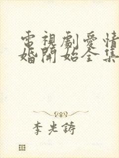 电视剧爱情从结婚开始全集播放免费观看