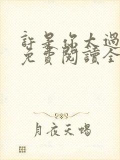 许是你太过耀眼免费阅读全文