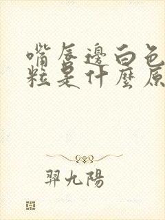 嘴唇边白色的颗粒是什么原因