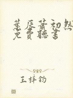 叶辰萧初然小说免费听书