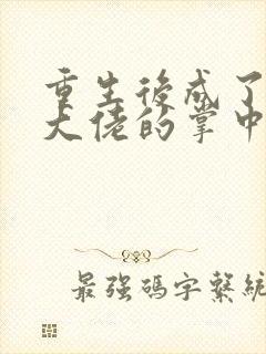 重生后成了偏执大佬的掌中娇