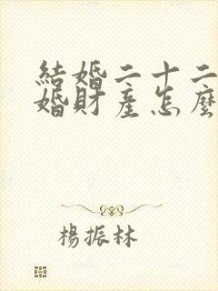 结婚二十二年离婚财产怎么分配