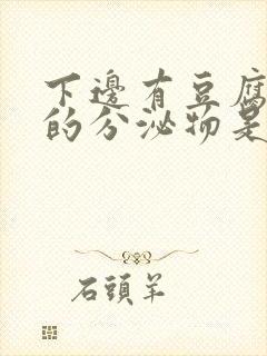 下边有豆腐渣样的分泌物是怎么回事