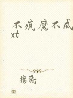 不疯魔不成活txt