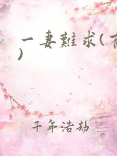 一妻难求(有肉)