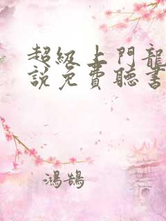 超级上门龙婿小说免费听书