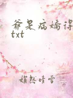 爷是病娇得宠着txt