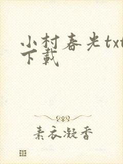 小村春光txt下载