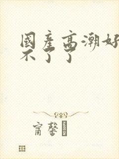 国产高潮好爽受不了了