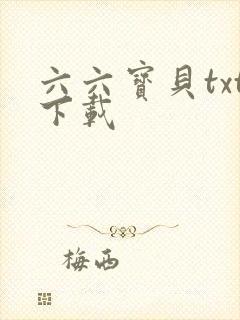 六六宝贝txt下载