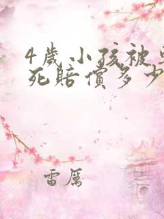 4岁小孩被车撞死赔偿多少钱