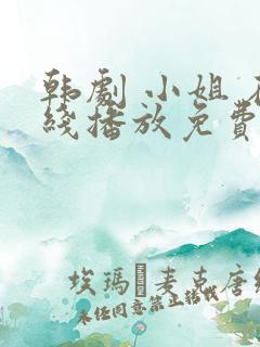 韩剧 小姐 在线播放免费观看