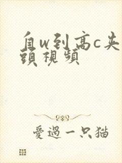 自w到高c夹枕头视频