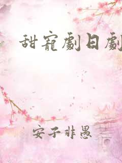 甜宠剧日剧