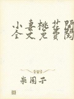 小妻桃花开小说全文免费阅读