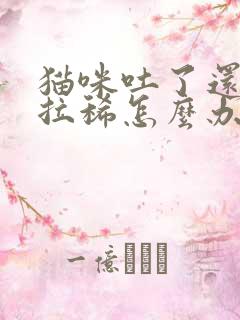 猫咪吐了还有点拉稀怎么办