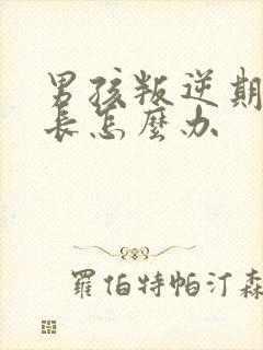 男孩叛逆期时家长怎么办