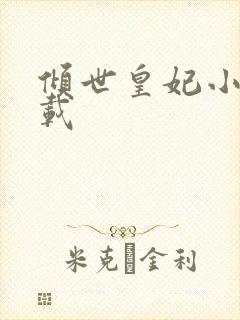 倾世皇妃小说下载