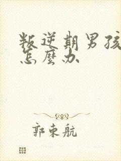 叛逆期男孩厌学怎么办