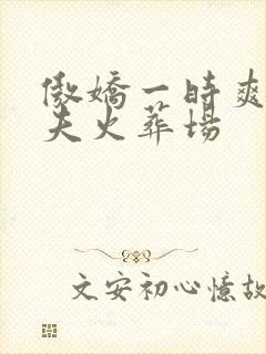 傲娇一时爽,追夫火葬场