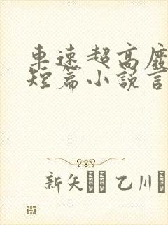 车速超高废文的短篇小说言情