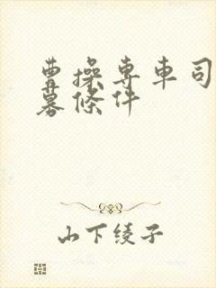 曹操专车司机招募条件