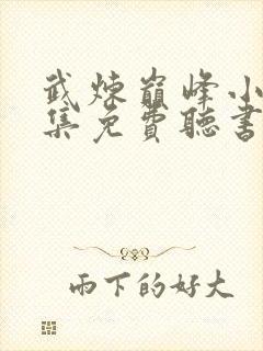 武炼巅峰小说全集免费听书