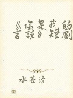 《你是我的不可言说》短剧免费观看