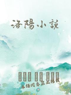 洛阳小说