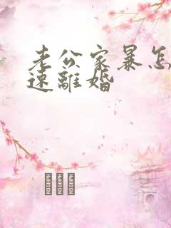 老公家暴怎么快速离婚