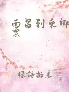 南昌到东乡火车票