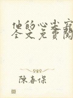 他的心尖宠小说全文免费阅读