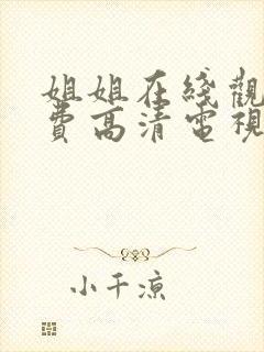 姐姐在线观看免费高清电视剧韩剧