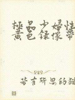 极品少妇性高潮黄色录像带