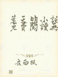 叶天明小说全文免费阅读无弹窗最新章节