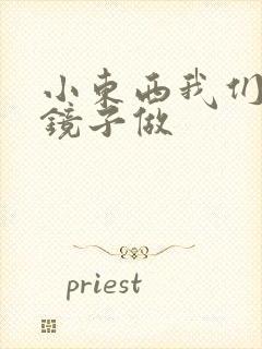 小东西我们对着镜子做