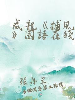 成龙《捕风追影》国语在线观看免费