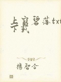 上穷碧落txt下载