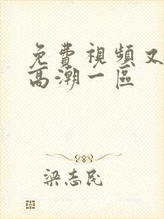 免费视频又爽又高潮一区