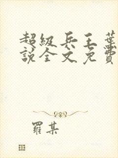 超级兵王叶谦小说全文免费阅读全文
