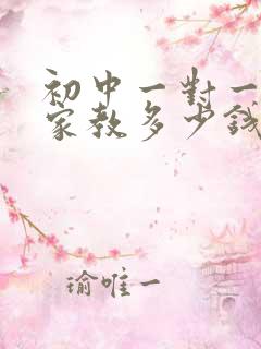 初中一对一上门家教多少钱