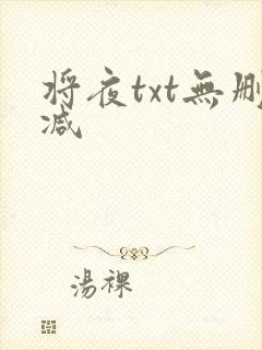 将夜txt无删减