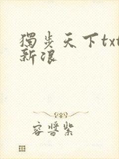 独步天下txt新浪